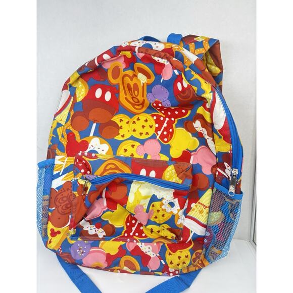 Disney Parks Handbags - Disney Parks Food Icons Snacks Treats Backpack Mickey Ice Cream Waffle Dole Whip